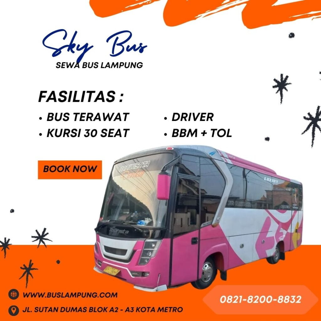 Sewa Medium Bus 35 Seat untuk Wisata Lampung